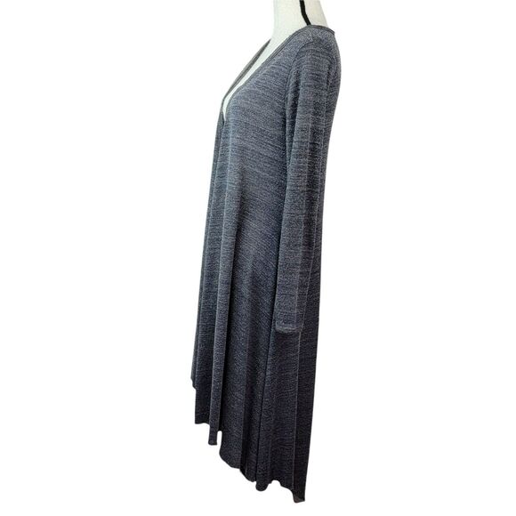 Gilded Intent Cardigan Sweater Womens Sz S‎ Gray Duster Longline Asymmetrical - Picture 4 of 9